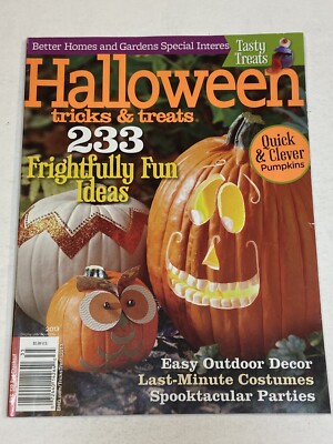 Better Homes Gardens Magazine October 2013 Haloween Tricks Treats Costumes Party-image