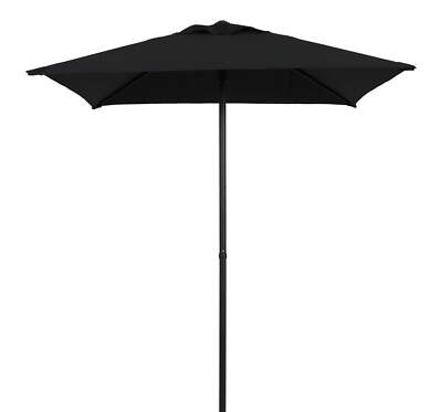 Mainstays 5' Square Red Patio Umbrella, Push-Up Function-image