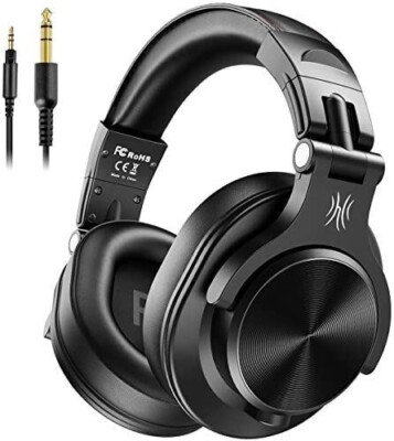 Genuine OneOdio A70 Bluetooth Over Ear Headphone Wireless/Wired Headphones Black-image