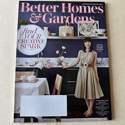 Better Homes & Gardens September 2019 Magazine Marie Kondo Stylemaker Issue New-image