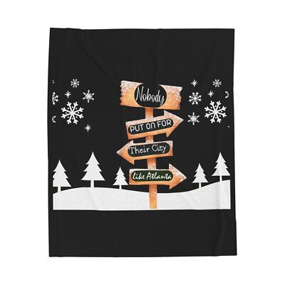 Blanket Cozy Winter Velveteen Plush Blanket Warm Throw Atlanta Blanket-image