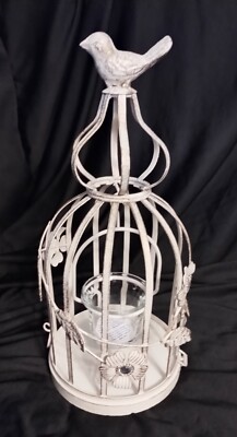 Pier 1 Imports Tabletop Metal Birdcage w/Votive Candleholder - Rustic-image