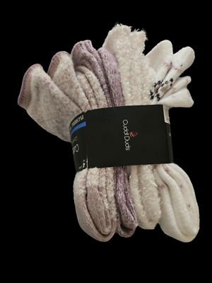 4 NEW PAIRS Cuddl Duds Ladies Comfort Boot Socks Cozy Plushfill Womens Size 4-10-image