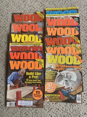 Vintage Wood Magazines (by Better Homes and Gardens) Lot Back Issues Yrs 2009--image