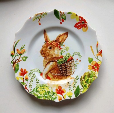 NEW PIER 1 IMPORTS Lilly Salad Dessert Plate 8.5