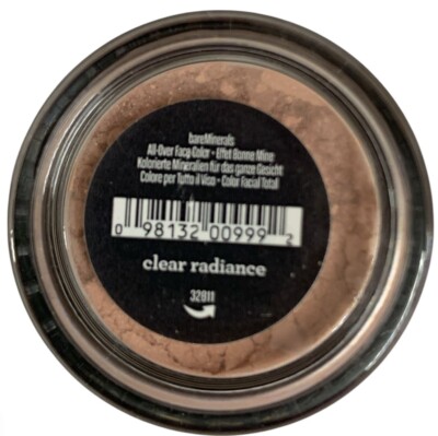 BareMinerals Face Powder Powder All-Over Face Color -Clear Radiance 0.02 oz RARE-image