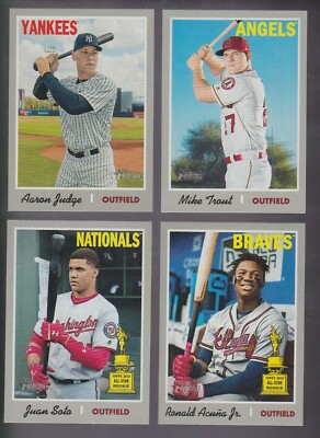 2019 Topps Heritage Short Prints SP 401-500,701-725 You Pick Complete your Set-image