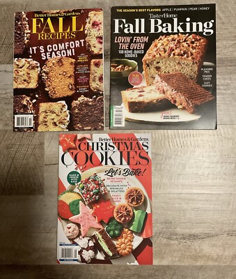 3 Issues Of Better Homes & Gardens / Taste Of Home Christmas Cookies Fall Baking-image