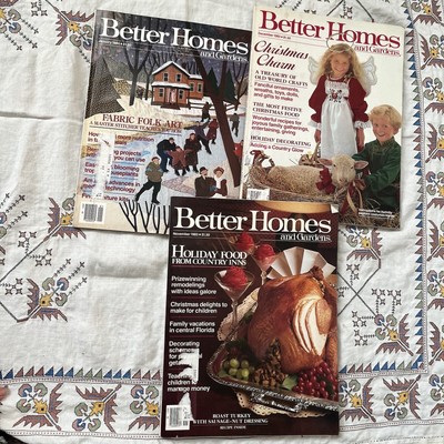 Vintage 80s Better Homes and Gardens Magazine Lot of 3 1983/1984 -image