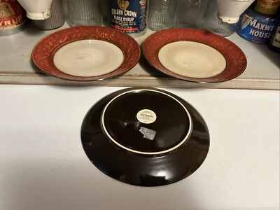 SET OF 3 Pier 1 Imports RED SCROLL 10.75