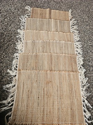 Set Of 6 PIER 1 PLACEMATS  Jute & Cotton-image