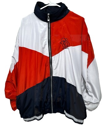 Rare Vintage FUBU Windbreaker Jacket Mens Size L Colorblock 90s-image