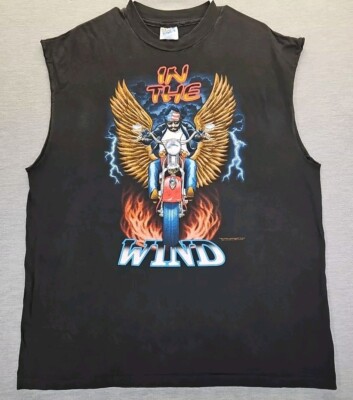 VTG 1994 Official Easyriders Tshirt Sz XL IN THE WIND Single Stitch USA 1st Annv-image