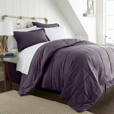 Performance 8-Piece Purple King Comforter Set-image