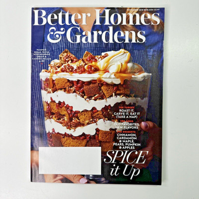 Better Homes & Gardens Magazine November 2018 Spice It Up Issue Food Lifestyle-image
