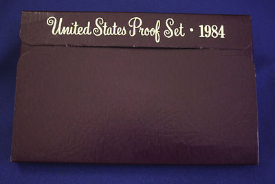 1984 Proof set. Genuine. complete and original as issued by US Mint.-image