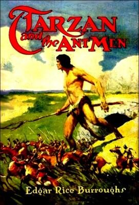 BOOK COVER *2X3 FRIDGE MAGNET* EDGAR BURROUGHS TARZAN AND THE ANT MEN CLASSIC -image