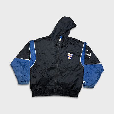VTG 1992 Starter NCAA Jacket Mens Large Black Final Four Twin Cities Windbreaker-image