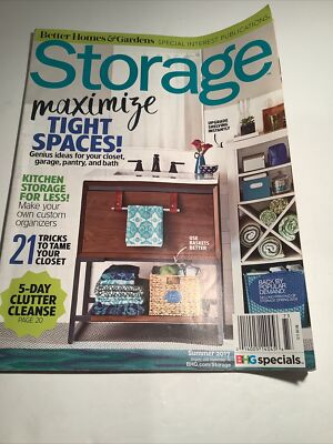 Better Homes & Garden Storage Magazine Spring 2016 Maximize Tight Spaces MM28.-image