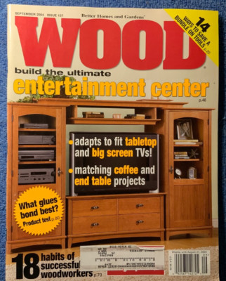 WOOD BY BETTER HOMES AND GARDENS SEP 2004  ISSUE #157 - WOODWORKING MAG-image