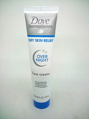 Dove Dry Skin Relief Over Night Face Cream  Fragrance-Free 2.54oz NEW-image