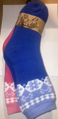 2 Pairs Cozy Cabin Socks for Women -  Comfortable Socks Size 9-11👍-image