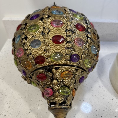 Pier 1 Imports RETIRED Boho Bohemian Hanging Holder Lamp-image