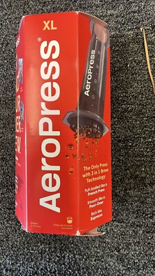 AEROPRESS XL COFFEE PRESS 3 N 1 BREW FRENCH PRESS POUR OVER ESPRESS, New-image
