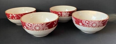Set Of 4 Pier 1 Imports MARIBETH Cereal Soup Bowls 6