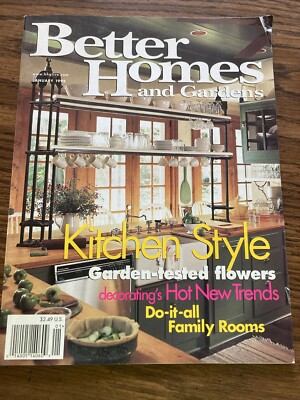1998 JANUARY BETTER HOMES & GARDENS MAGAZINE - KITCHEN STYLE COVER - E 2661-image