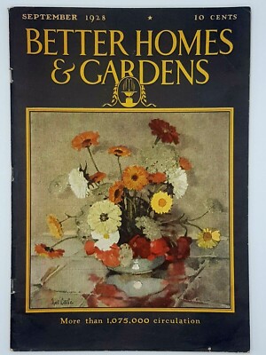 Better Homes & Gardens, September 1928, Cover by Nat Little-image