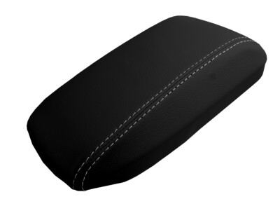 Console Lid Pull Over Cover Leather for Toyota Corolla 2014-2019 Gray Stitch-image