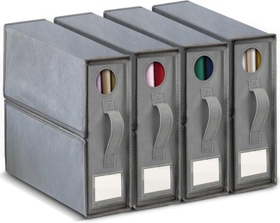 Cosy Family 4 Pack Bed Sheet Organizers and Storage, 4 Pack, Dark Grey -image