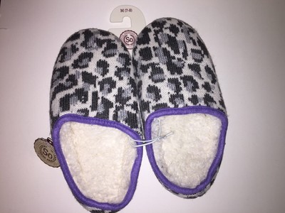 SO Women's Knit Clog Slippers