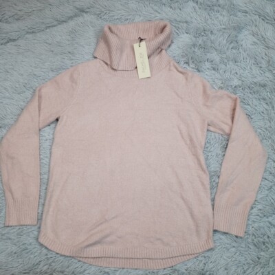 Rachel Zoe Sweater Womens S Pink Turtleneck Soft Cozy Comfort Casual New-image