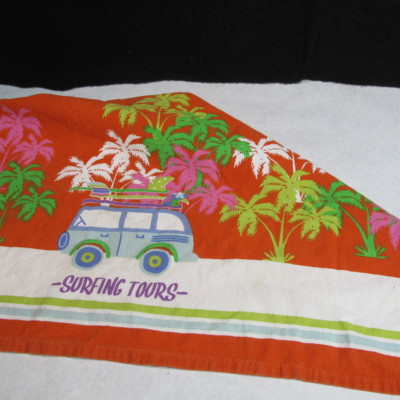 VAN LIFE VW BUS VOLKSWAGEN VAN ~SURFING TOURS~ DISH TOWEL-image