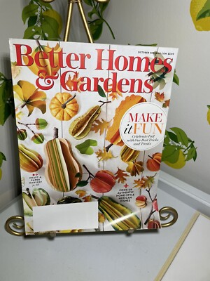 Better Homes & Gardens Magazine October 2021 Make It Fun Celebrate Fall-image