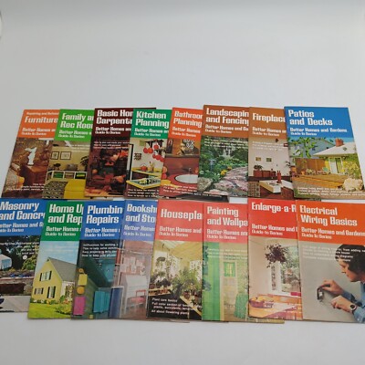Better Homes and Gardens Guide To Series Lot of 16 Booklets Vintage Home Repair-image