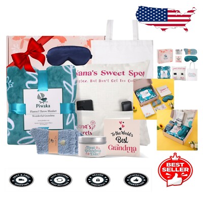 Cozy Flannel Grandma Blanket Gift Box - Lightweight & Inspirational Comfort-image