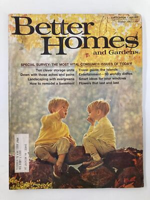 VTG Better Homes and Gardens Magazine October 1967 Landscaping with Evergreens-image