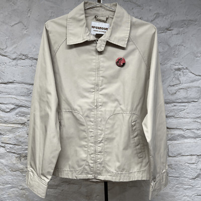 Vintage 80s 90s McGregor Beige Chin Strap Harrington Windbreaker Light Jacket-image