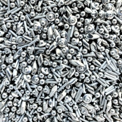 1 LB Stainless Steel Tumbling Media Shot Jewelers Mix 4 Shapes Tumbler Finishing-image
