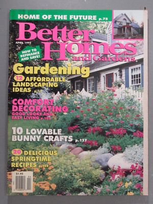 Better Homes and Gardens Magazine April 1992 Vintage-image
