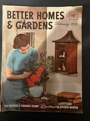 1939 FEBRUARY  BETTER HOMES & GARDENS MAGAZINE GREAT VINTAGE RECIPES & ADS-image