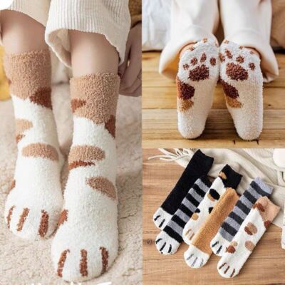 6Pairs Cosy Bed Socks Womens Fluffy Home Sock Thick Indoor Winter Warm Soft Hot!-image