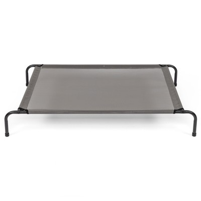 Cozy Gray Dog Bed 43x26x8 Inches Large Pet Cushion Comfortable Sleep Surface-image