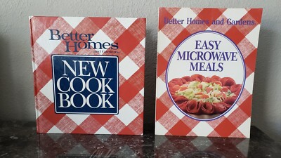 Better Homes & Gardens 1989 New Cook Book 1st Printing & Easy Microwave Meals -image