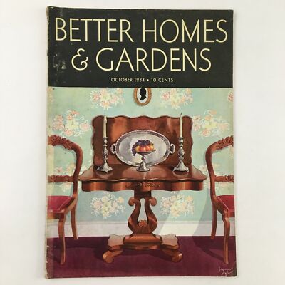 Better Homes & Gardens October 1934 The Kitchen-Window Herb Garden No Label-image