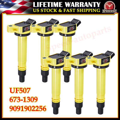 6X Ignition Coils High Performance 673-1309 For TOYOTA SIENNA 3.5L V6 2007-2016-image
