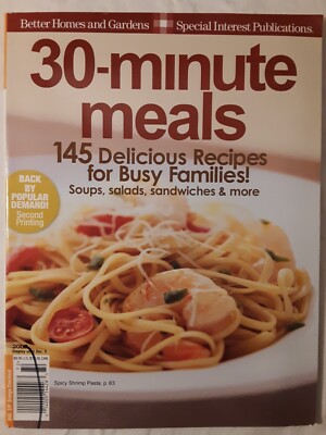 30-Minute Meals Better Homes and Gardens Special FREE SHIPPING 147 recipes 2007-image